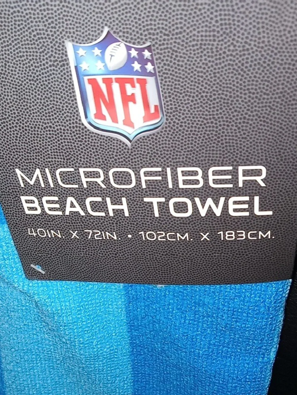 NFL Detroit Lions Turquoise and Light Blue Microfiber Beach Towel